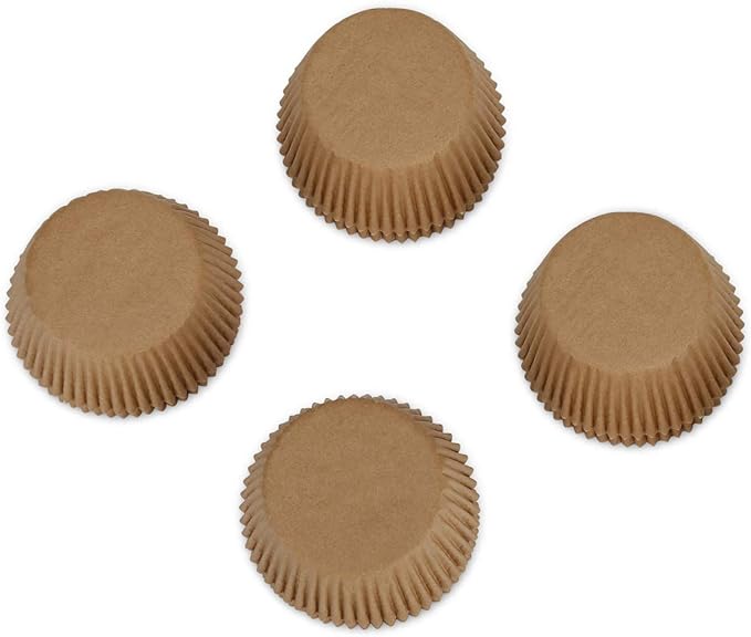 Gifbera Natural Odorless Cupcake Liners Standard Greaseproof Paper Muffin Baking Cups 200-Count