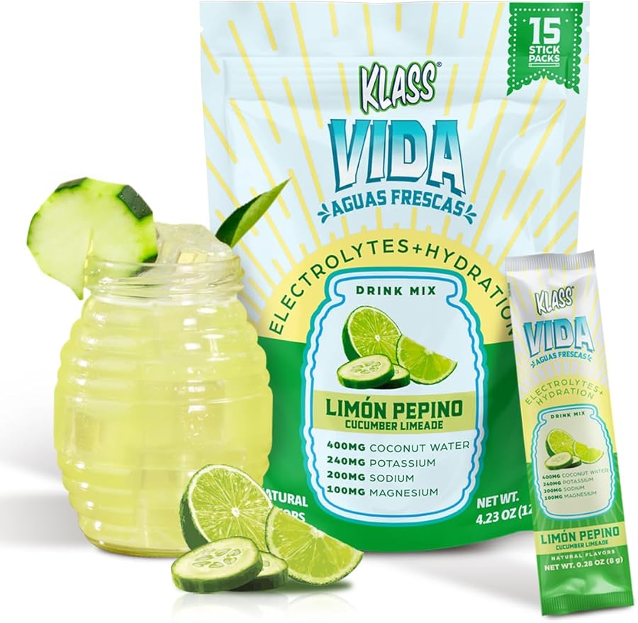 Electrolyte Drink Mix ??Cucumber Limeade Agua Fresca Flavor | Sugar-Free Hydration Powder with