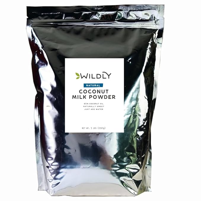 Wildly Conventional Coconut Milk Powder 80 Oz, 5 lb Bag - Natural, Dry, Unsweetened, Naturally