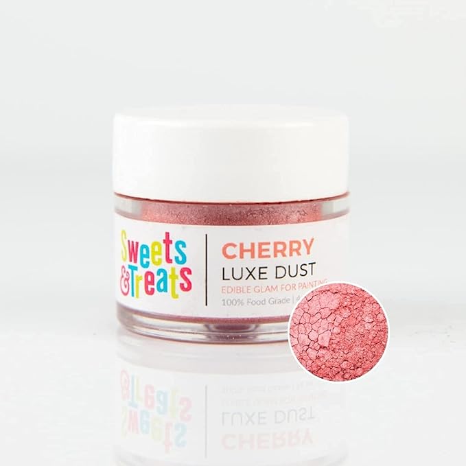 Luster Dust Edible Cake Decorations, Red Edible Luster Dust for Cakes, Edible Red Dust for Cupcake