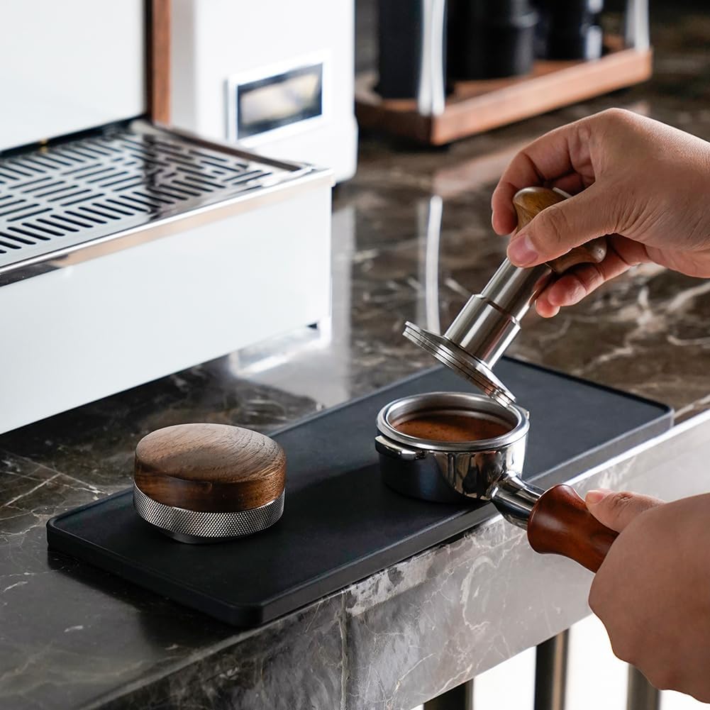 watchget Espresso Tamping Mat, Ultra Thick Coffee Pad Tamp Station 5"x12"