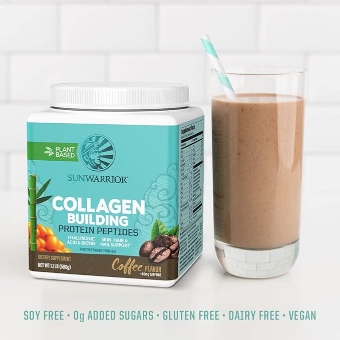 Vegan Collagen Protein Powder for Women Silica Plant Based Collagen Powder Coffee Flavor with Vegan