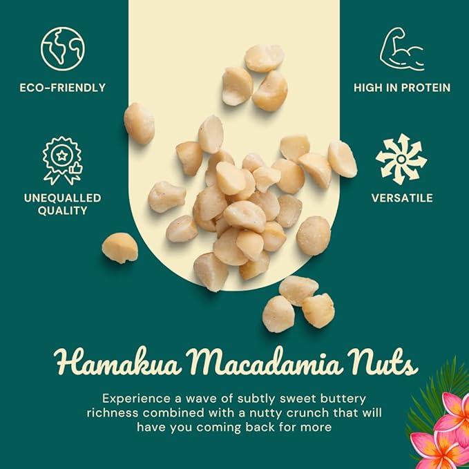 Hamakua Macadamia Nuts - Spicy Chili Pepper - Hawaiian Grown Flavored Dry Roasted Half and Whole