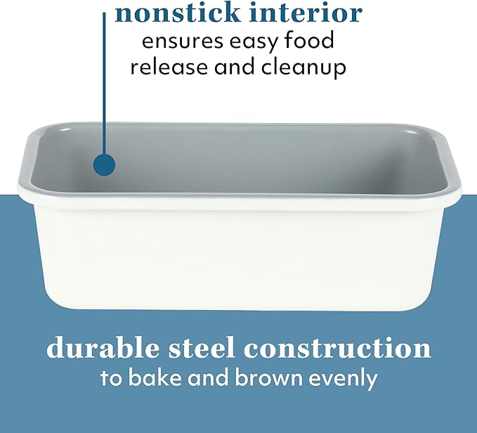 SUR LA TABLE Kitchen Essentials Bake Sale 9 X 5 Inch PFOA, PFAS, PTFE Free Nonstick Loaf Pan