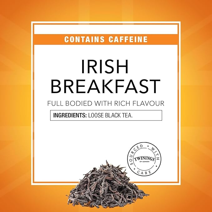 Twinings Irish Breakfast Loose Tea, 3.53 Ounce Tin (Pack of 1), Smooth, Flavourful, Robust Black