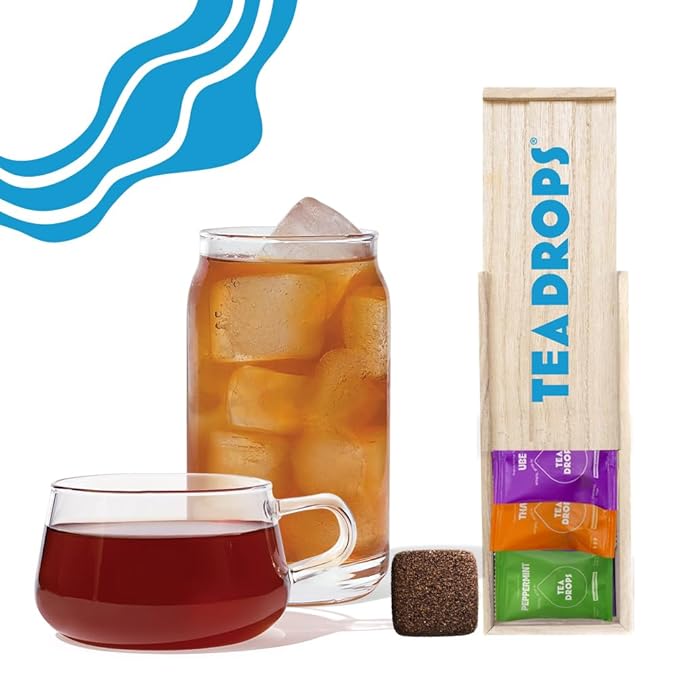 Tea Drops Gift Set | Organic Dissolvable Loose Leaf Tea | Chai Spice Chocolate Earl Grey Citrus