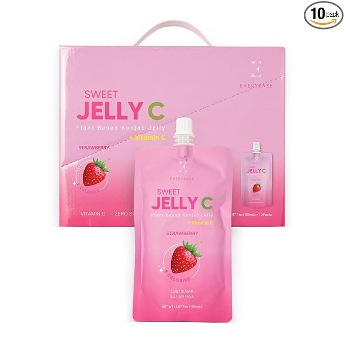 EVERYDAZE Sweet Jelly C Konjac Jelly | Vegan, Gluten Free, Sugar Free, Low Calorie | Healthy