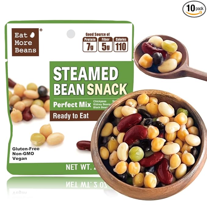 Steamed Bean Snack Series - PERFECT MIX ( Organic Chickpeas, Organic Soybeans, Organic Green Peas
