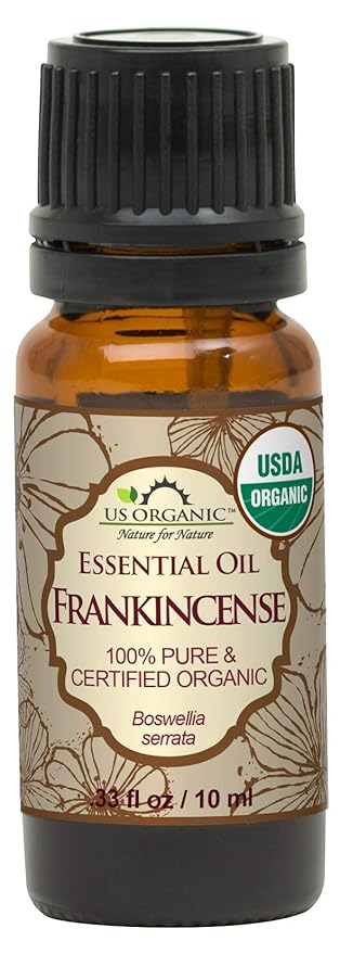 US Organic 100% Pure Frankincense Essential Oil, USDA Certified Organic, Steam Distilled, Boswellia
