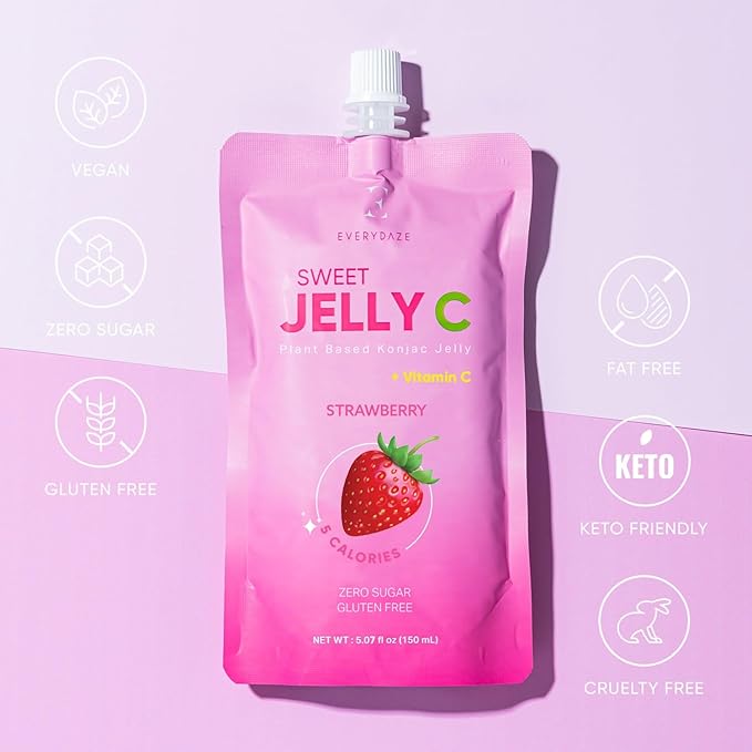 EVERYDAZE Sweet Jelly C Konjac Jelly | Vegan, Gluten Free, Sugar Free, Low Calorie | Healthy