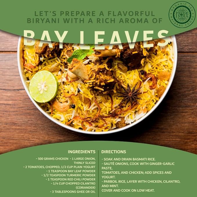 Pride of India – Bay Leaf Powder – Fresh & Authentic Bay Leaf Ground – Gourmet Spice – Good for