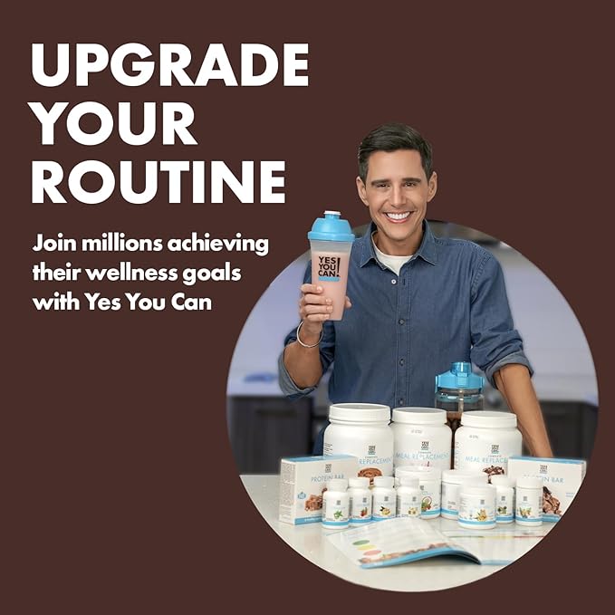 Yes You Can! Complete Meal Replacement - 15 Servings, 20g of Protein, 0g Added Sugars, 21 Vitamins