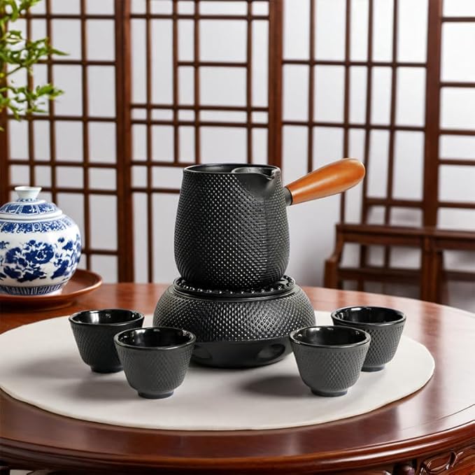Japanese Cast Iron Tea Cups, Small and Heavy Teacups with no Handles, Japanese Style Cup for