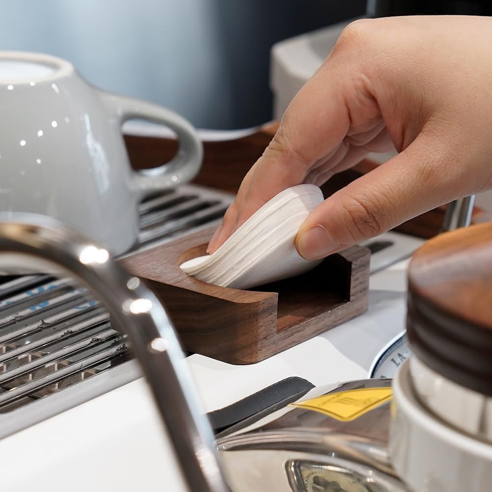 watchget Espresso Paper Filter Holder Coffee Filter Storage Container Coffee Filter Dispenser