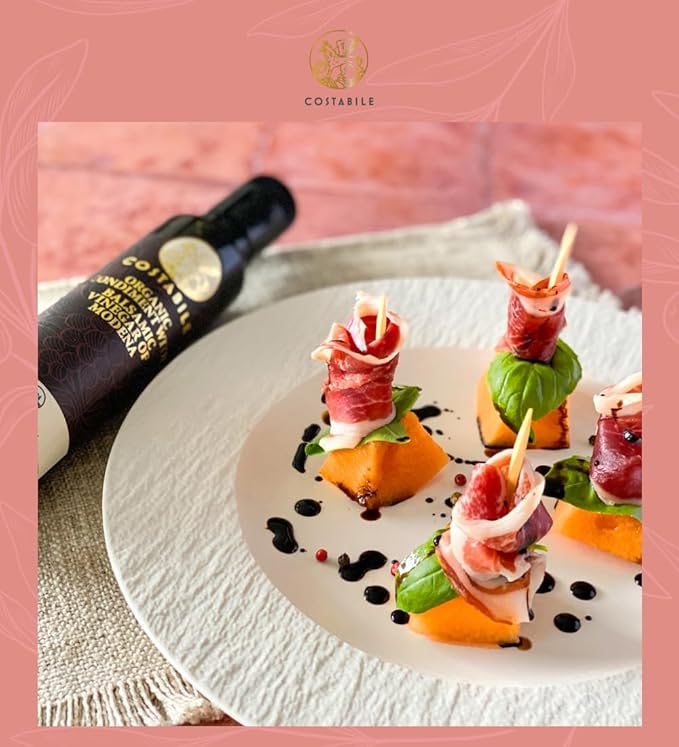 Costabile Modena Balsamic Vinegar Organic Barrel Aged ??Made in Italy, Rich Flavor, Natural