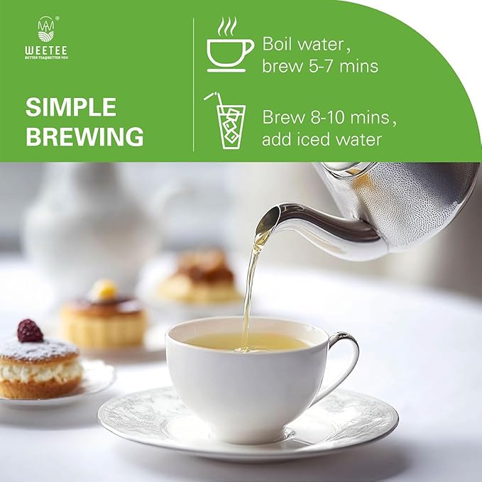 WT WEETEE Soursop Leaves Tea Bags, Made with 100% Pure Soursop Graviola/Guanabana Leaves, Natural