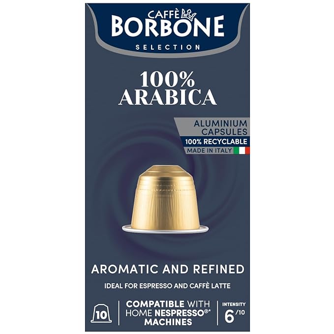 Caffe Borbone Aluminum Coffee Pods Compatible with Nespresso Original Machines, 100% Arabica