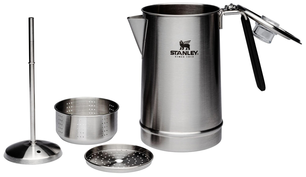 STANLEY Hold Tight Percolator Coffee Pot 1.1 qt | Stainless Steel 6 Cup Coffee Maker | Stove Top or
