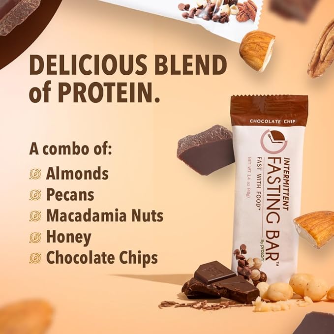 Prolon Fasting Bars | 5g Protein, 7g Fiber | Keto-Friendly, Gluten-Free, Dairy-Free, Plant-Based |