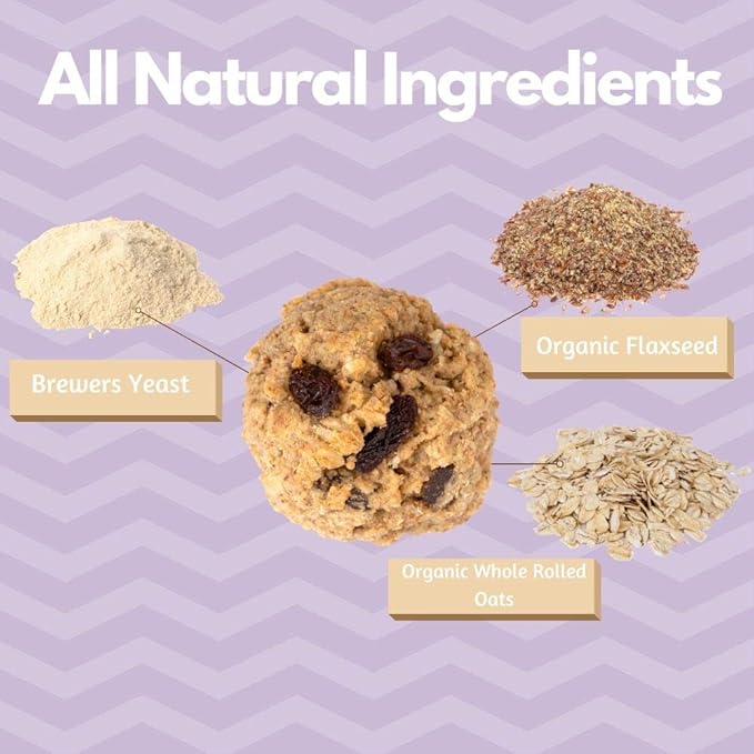 MilkBliss Lactation Cookies Mix- Oatmeal Raisin Breastfeeding Cookie Supplement Support for Breast