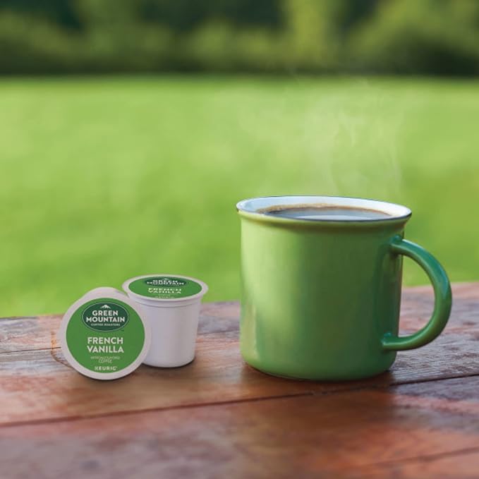 Green Mountain Coffee Roasters French Vanilla Coffee, Keurig Single-Serve K-Cup Pods, Light Roast