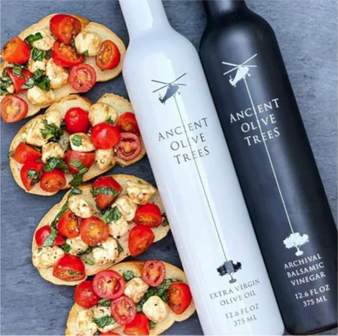 ANCIENT OLIVE TREES - Balsamic Vinegar with Extra Virgin California Olive Oil | EVOO Pressed from