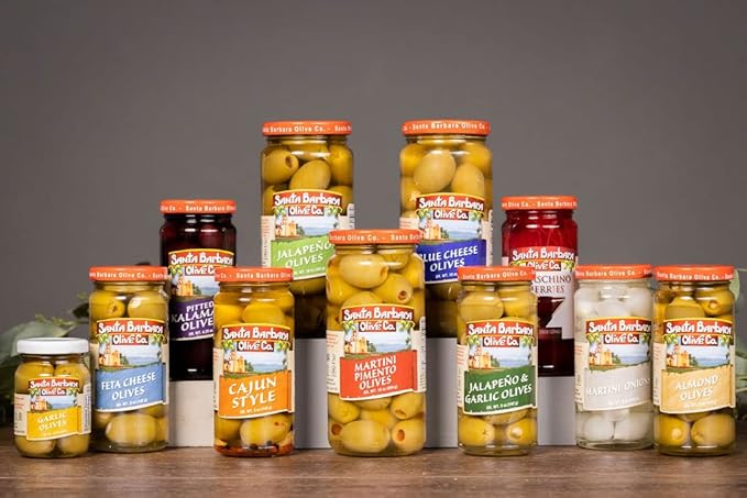 Santa Barbara 3pk Almond Stuffed Olives 5oz