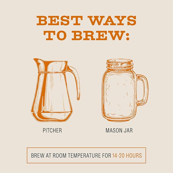 Bizzy Organic Cold Brew Coffee | Breakfast Blend | Coarse Ground Coffee | Medium-Light Roast |