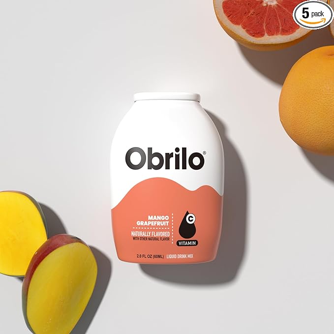 Obrilo Water Enhancer Liquid Flavoring Drops - ZERO Sugar/Calorie, Dye Free, Naturally Flavored