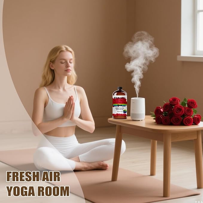 Rose Essential Oil, Rose Oil 16 Fl Oz 480ML for Diffuser Humidifier Yoga Cleaning DIY Candle Soap