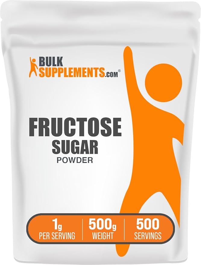 BulkSupplements.com Fructose Powder - Fructose Sugar, Zero Calorie Sweetener - Food Grade & Gluten