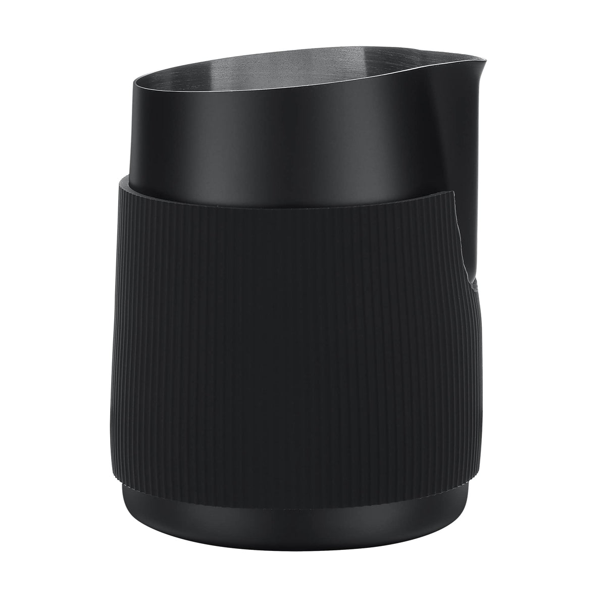 Normcore Handleless Milk Pitcher - Espresso Steaming Pitcher with Round Spout - 18/8 Stainless