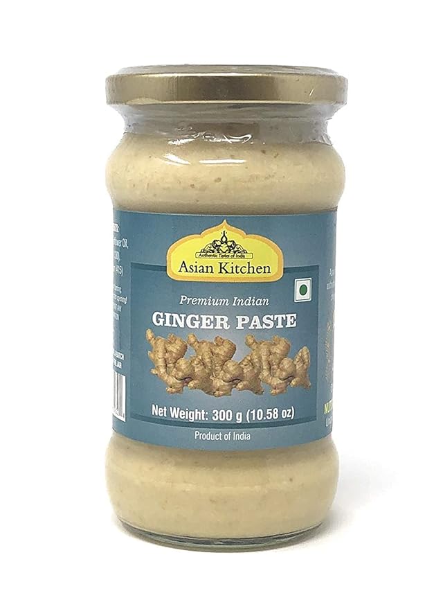 Asian Kitchen Ginger Cooking Paste 10.5oz (300g) Glass Jar ~ Vegan | Gluten Free | NON-GMO | No