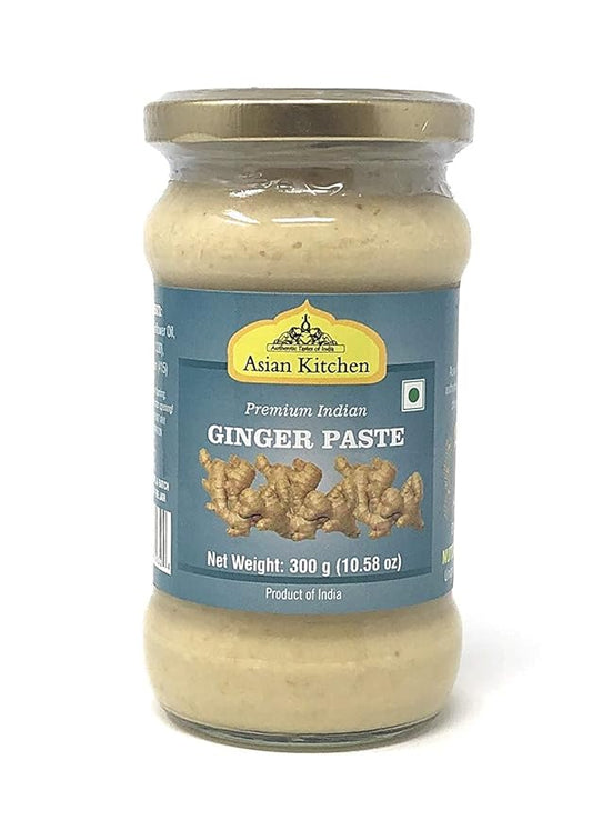 Asian Kitchen Ginger Cooking Paste 10.5oz (300g) Glass Jar ~ Vegan | Gluten Free | NON-GMO | No