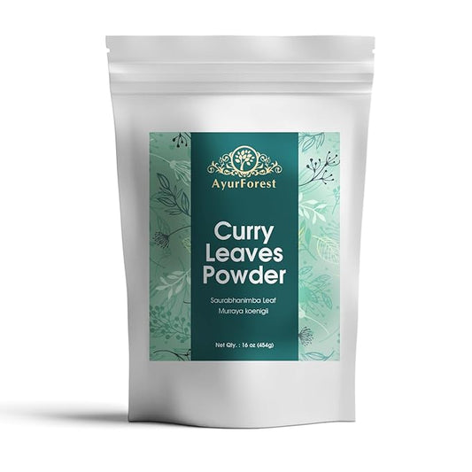 AyurForest Curry Leaves Powder 16 Ounce / 454 grams
