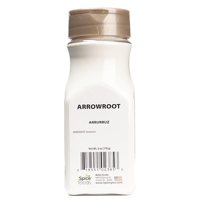 iSpice Premium Arrowroot Powder |Natural Thickener Arrowroot Flour |Gluten-Free Arrowroot Starch|