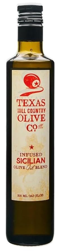 Texas Hill Country Olive Co Sicilian Infused Olive Oil - Cold Pressed Gourmet EVOO Olive Oil
