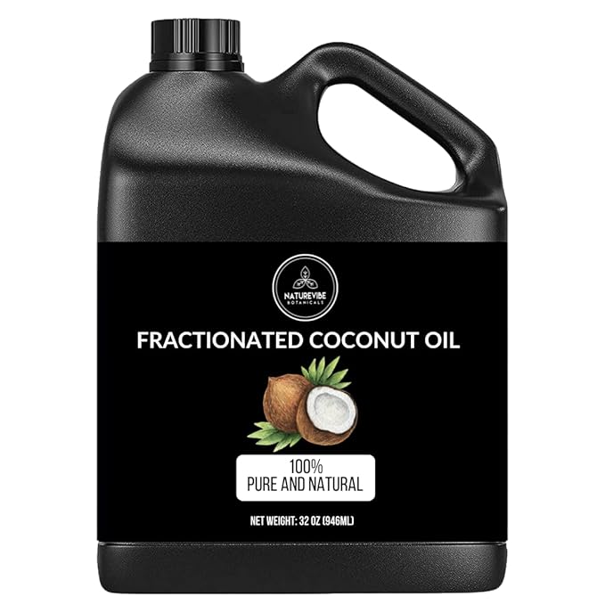 Naturevibe Botanicals Fractionated Coconut Oil 32 Ounces | 100% Pure and Natural | Great for Skin