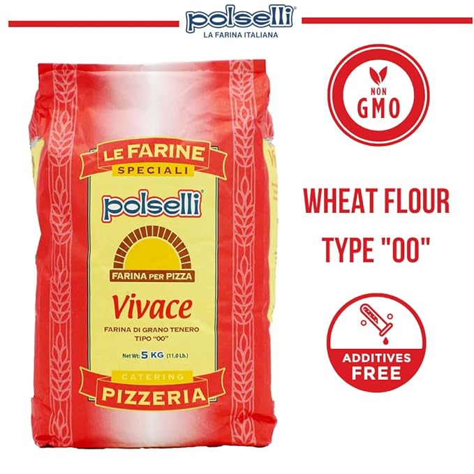 Vivace, Tipo "00" Double Zero Flour, OO Flour, Napoletana, Romana, Traditional Pizza Dough Mix