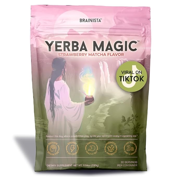 Yerba Magic - Yerba Mate Instant Tea Powder, 3-in-1 Super Drink - Clean Energy, Brain Fog Buster