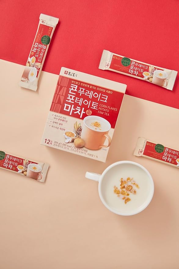Damtuh Misugaru – Korean Meal Replacement Breakfast Cereal Powder with Corn Flakes, Potato Flakes &