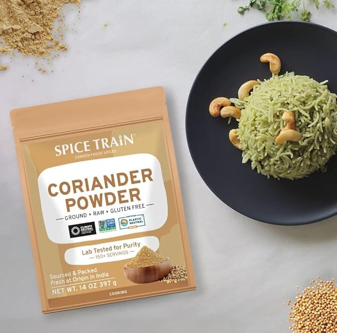 Coriander Powder (14oz) 100% Natural Ground Coriander | Premium Quality and High Value | Non-GMO