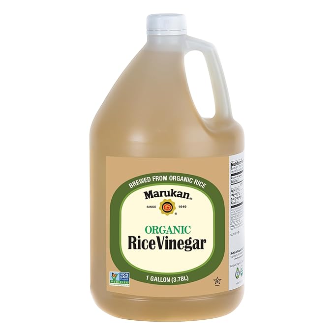 Marukan Organic Unseasoned Rice Vinegar, 1 Gallon (Pack of 1)