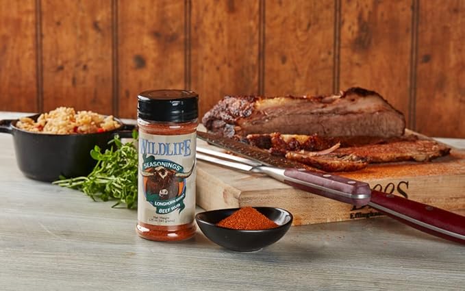 Wildlife Seasonings Longhorn Brisket Rub ??Sweet & Smoky Dry Rub Seasoning for BBQ & Smoking |