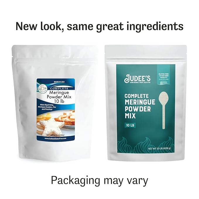 Judee's Gluten Free Meringue Powder Mix 40lb - No Preservatives, Non-GMO Gluten-Free & Nut-Free