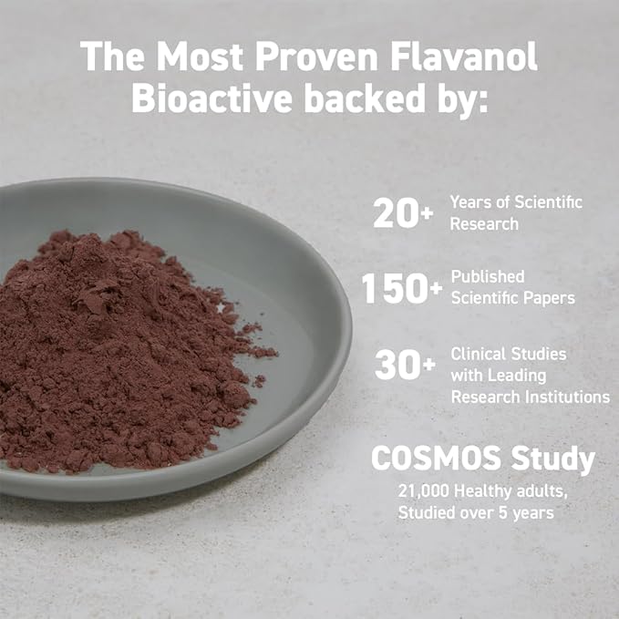 CocoaVia Cardio Health Cocoa Powder, 30 Servings, 500mg Cocoa Flavanols, Support Heart Health