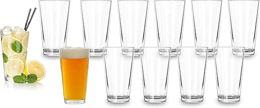 Bulk Classic Premium Beer Pint Glasses 16 Ounce – Set Of 12 Highball Cocktail Mixing Glass