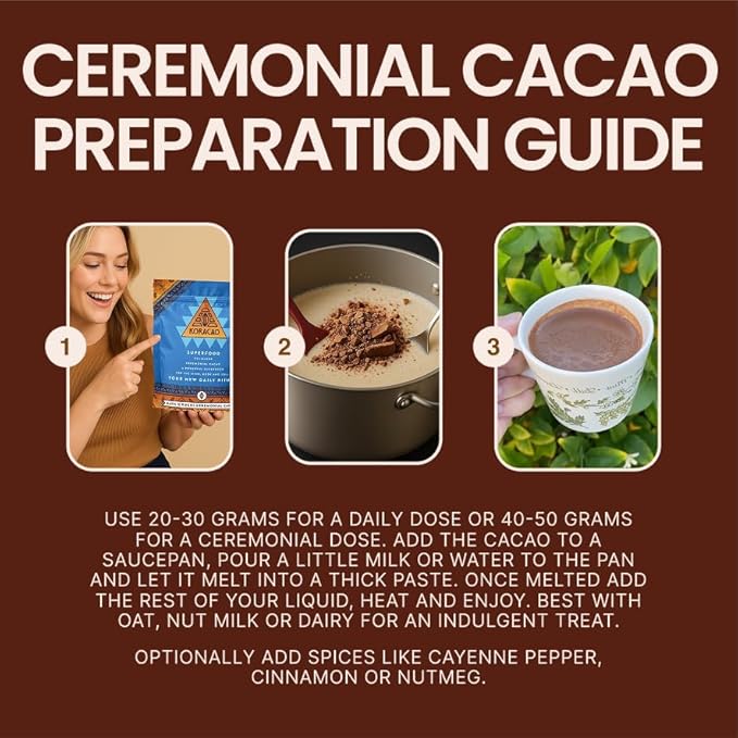 KORACAO Sustainably Harvested Guatemalan Cacao | Maya W'Eqchi Ceremonial Cacao | Ideal Superfood