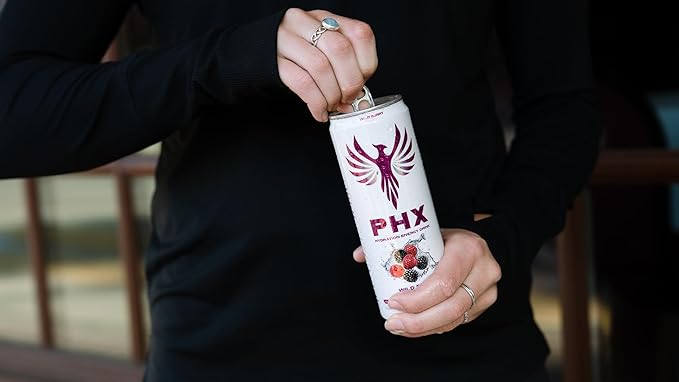 PHX Hydration Energy Drink - 700mg Electrolytes, 200mg Natural Green Tea Caffeine, 100% Daily Value