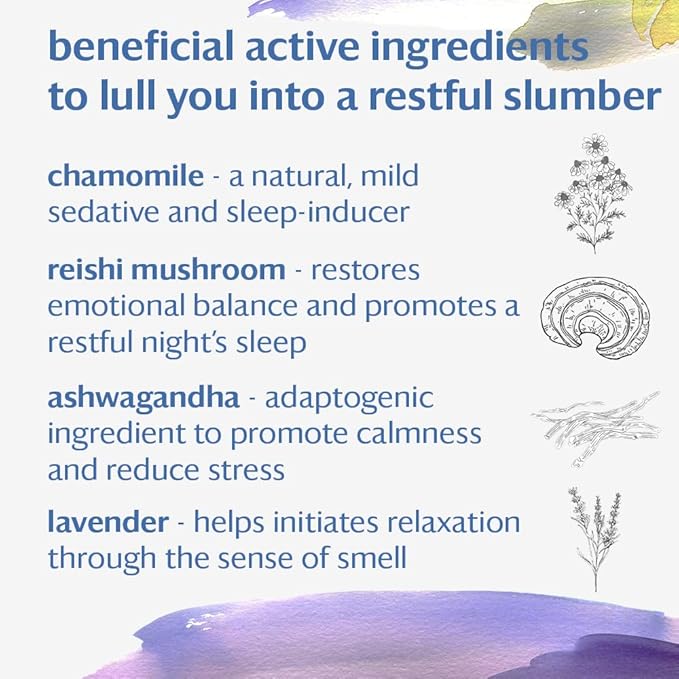 Grace Farms REST Wellness Organic Tea Blend (50 Sachet Pouch) | Sleep and Stress Support For